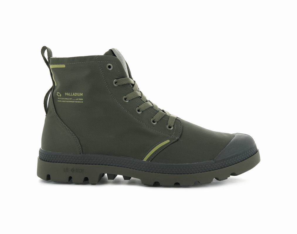 Palladium Pampa Lite+ Recycle Wp+ Damen Stiefel Wasserdicht Grün ||975428-RPN||